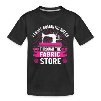 Quilting Gift Sewing Knitting Quilter - Kids' Premium Organic T-Shirt - black - Front