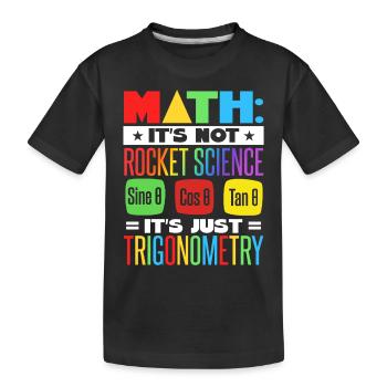 Mathelehrer - Kinder Premium Bio T-Shirt - Schwarz - Vorne