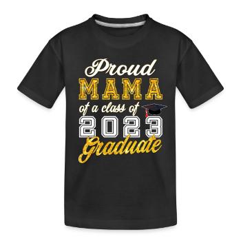 Mama de diplômée - Fière maman d’une promotion de 2023 - T-shirt bio Premium Enfant - noir - Devant