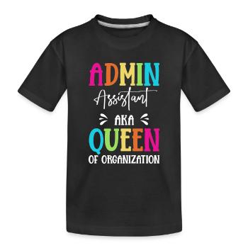 Journée des professionnels de l’administration - T-shirt bio Premium Enfant - noir - Devant
