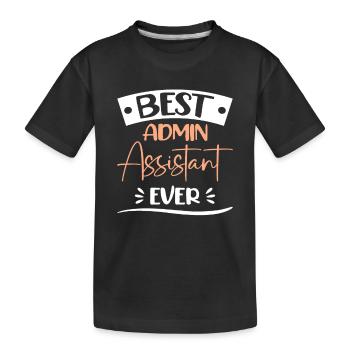 Journée des professionnels de l’administration - T-shirt bio Premium Enfant - noir - Devant