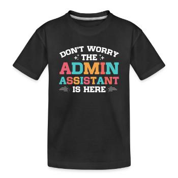 Journée des professionnels de l’administration - T-shirt bio Premium Enfant - noir - Devant