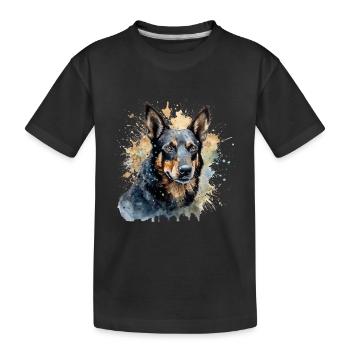Australian Kelpie - Kids' Premium Organic T-Shirt - black - Front