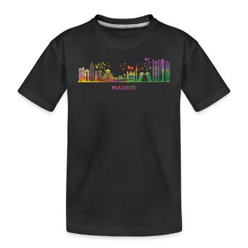 Madrid Skyline Madrid - T-shirt bio Premium Enfant - noir - Devant