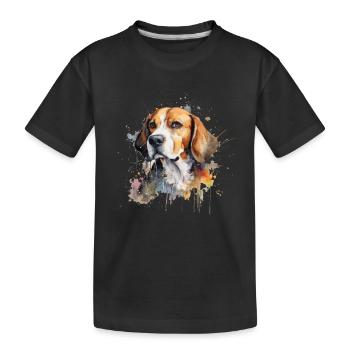 Beagle - T-shirt bio Premium Enfant - noir - Devant