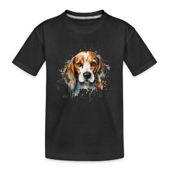 Beagle - T-shirt bio Premium Enfant - noir - Devant