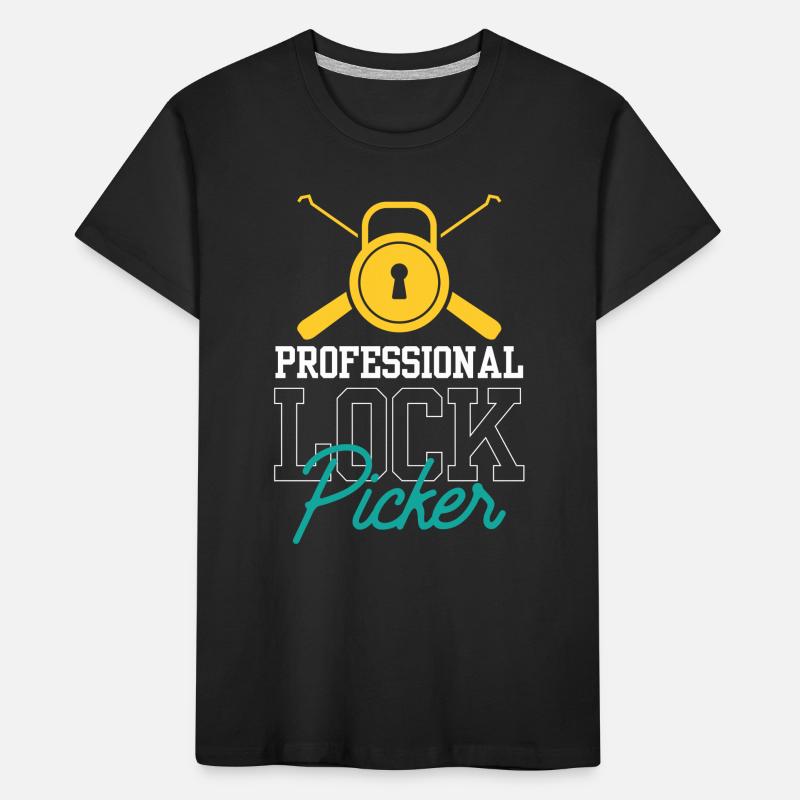 Professional Lock Cracker Lock Picker Cracking T-shirt bio Premium Enfant