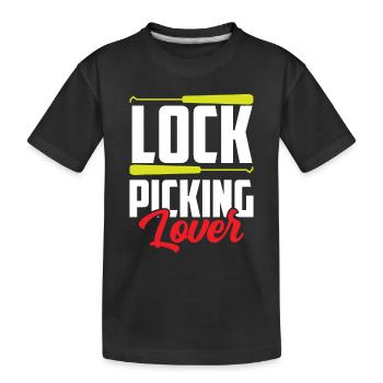 Lock Picking Lover Cracker Cracking Lock - T-shirt bio Premium Enfant - noir - Devant
