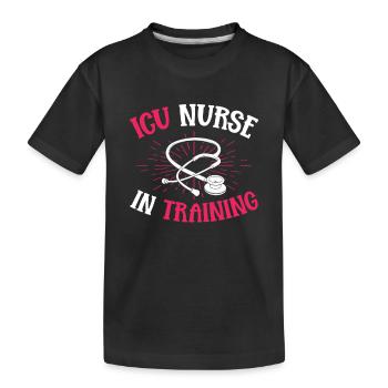 Soins intensifs infirmiers - T-shirt bio Premium Enfant - noir - Devant
