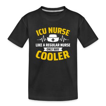 Soins intensifs infirmiers - T-shirt bio Premium Enfant - noir - Devant