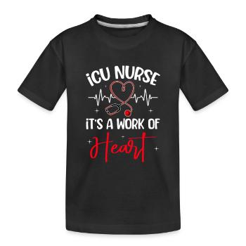 Soins intensifs infirmiers - T-shirt bio Premium Enfant - noir - Devant