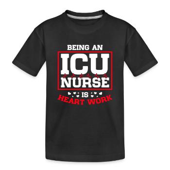 Soins intensifs infirmiers - T-shirt bio Premium Enfant - noir - Devant