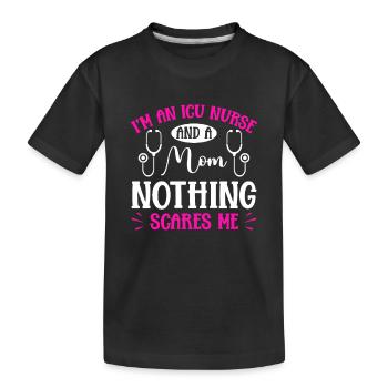 Soins intensifs infirmiers - T-shirt bio Premium Enfant - noir - Devant