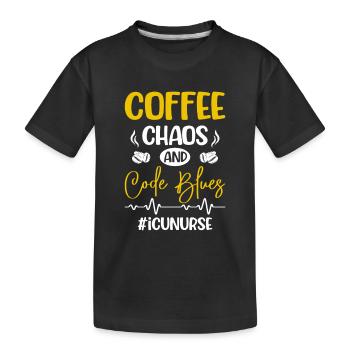 Soins intensifs infirmiers - T-shirt bio Premium Enfant - noir - Devant