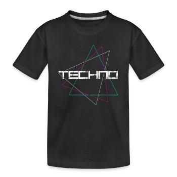 Techno - T-shirt bio Premium Enfant - noir - Devant