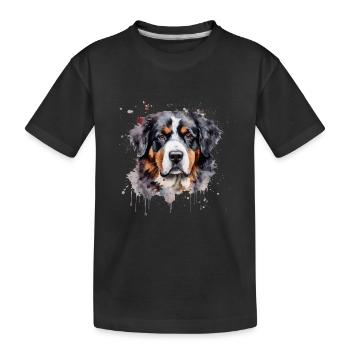 Bernese Mountain Dog - Kids' Premium Organic T-Shirt - black - Front