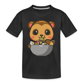 Mangoustes Mangoustes Suricates - T-shirt bio Premium Enfant - noir - Devant