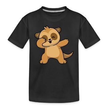 Mangoustes Mangoustes Suricates - T-shirt bio Premium Enfant - noir - Devant