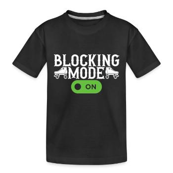 Roller derby - Kids' Premium Organic T-Shirt - black - Front