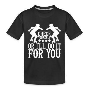 Roller derby - T-shirt bio Premium Enfant - noir - Devant