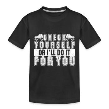 Roller derby - T-shirt bio Premium Enfant - noir - Devant