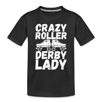 Roller derby - T-shirt bio Premium Enfant - noir - Devant