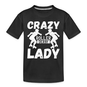 Roller derby - T-shirt bio Premium Enfant - noir - Devant