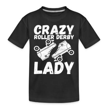 Roller derby - T-shirt bio Premium Enfant - noir - Devant