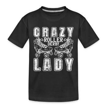 Roller derby - T-shirt bio Premium Enfant - noir - Devant