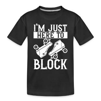 Roller derby - T-shirt bio Premium Enfant - noir - Devant