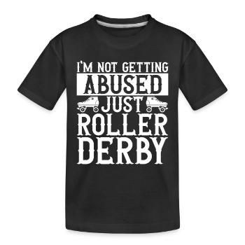 Roller derby - T-shirt bio Premium Enfant - noir - Devant