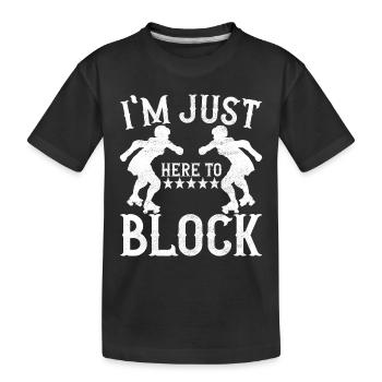 Roller derby - T-shirt bio Premium Enfant - noir - Devant