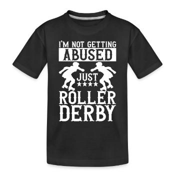 Roller derby - T-shirt bio Premium Enfant - noir - Devant