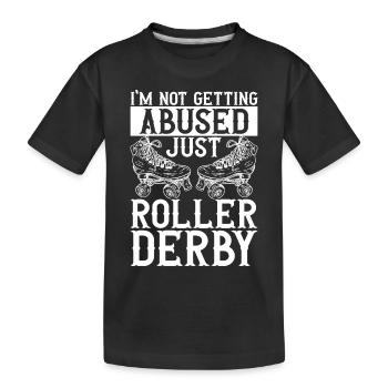Roller derby - T-shirt bio Premium Enfant - noir - Devant