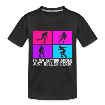 Roller derby - T-shirt bio Premium Enfant - noir - Devant