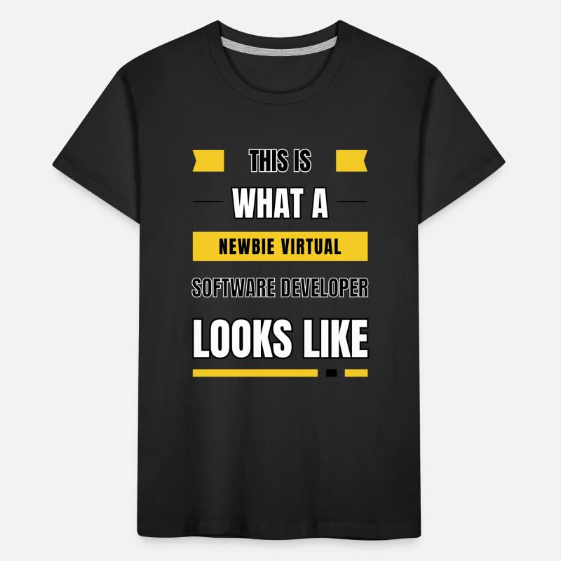 Newbie virtual software developer Kids' Premium Organic T-Shirt