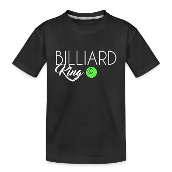 Billiard King - Kinder Premium Bio T-Shirt - Schwarz - Vorne