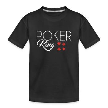 Roi du poker - T-shirt bio Premium Enfant - noir - Devant
