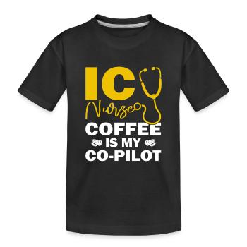 Soins intensifs infirmiers - T-shirt bio Premium Enfant - noir - Devant