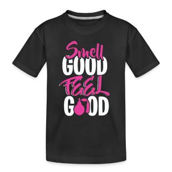 Perfume lovers who are interested in perfumes or fragrances - Kids' Premium Organic T-Shirt - black - Front