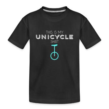 Chemise monocycle - T-shirt bio Premium Enfant - noir - Devant