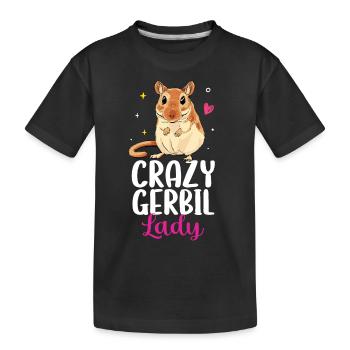 Gerbil - Kids' Premium Organic T-Shirt - black - Front