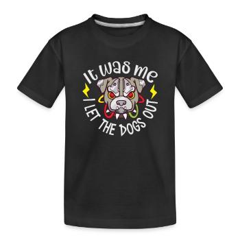 french bulldog english bulldog dog lover bulldog - Kinder Premium Bio T-Shirt - Schwarz - Vorne