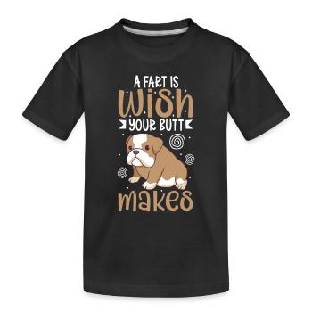 french bulldog english bulldog dog lover bulldog - Kinder Premium Bio T-Shirt - Schwarz - Vorne