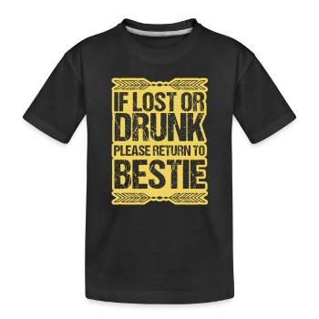 Meilleurs ami - T-shirt bio Premium Enfant - noir - Devant