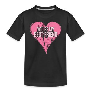 mein bester freund - Kinder Premium Bio T-Shirt - Schwarz - Vorne