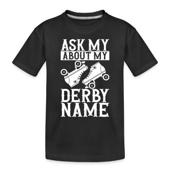 Roller derby - T-shirt bio Premium Enfant - noir - Devant