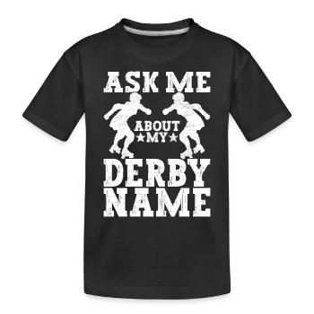 Roller derby - T-shirt bio Premium Enfant - noir - Devant