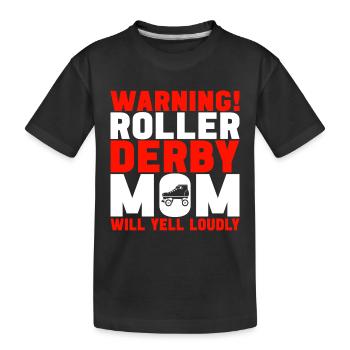Roller derby - T-shirt bio Premium Enfant - noir - Devant