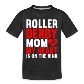 Roller derby - T-shirt bio Premium Enfant - noir - Devant
